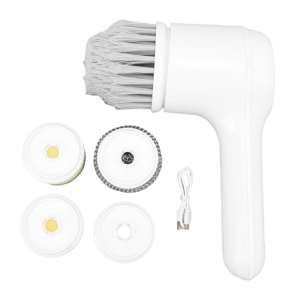 Electric Rotary Scrubber Multifunctional LED Display IPX7 Rain Proof Cordless Cleaning Brush Scrubber