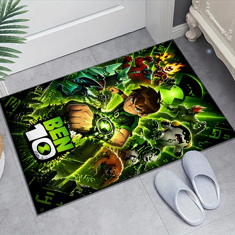 1pc Ben10 Design Area Rug - Non-Slip, Soft & Cozy Floor Mat for Living Room, Bedroom, Office - Indoor/Outdoor Decorative Carpet