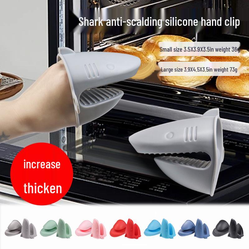 Heat-Resistant Non-Slip Silicone Oven Gloves & Bowl Clip
