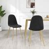 Day and Night - Day and Night Dining Chairs 2 Units Black Velvet