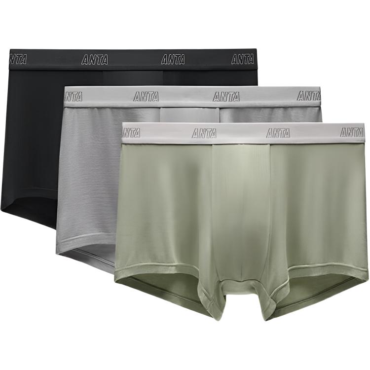 

Anta Серия Life Спортивные Простые Дышащие Повседневные Удобные Универсальные Боксеры-Брифы Набор из 3 штук Мужское нижнее белье 992538971R-3