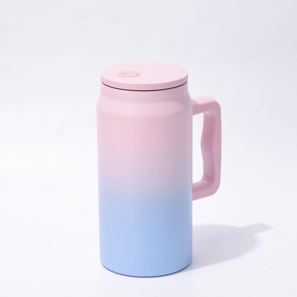 50oz Leak-Proof Portable Straw Cup: Ideal for Hot & Cold Drinks, Outdoor Activities, and Car Use