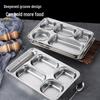 304 Stainless Steel Segmented Cafeteria Tray
