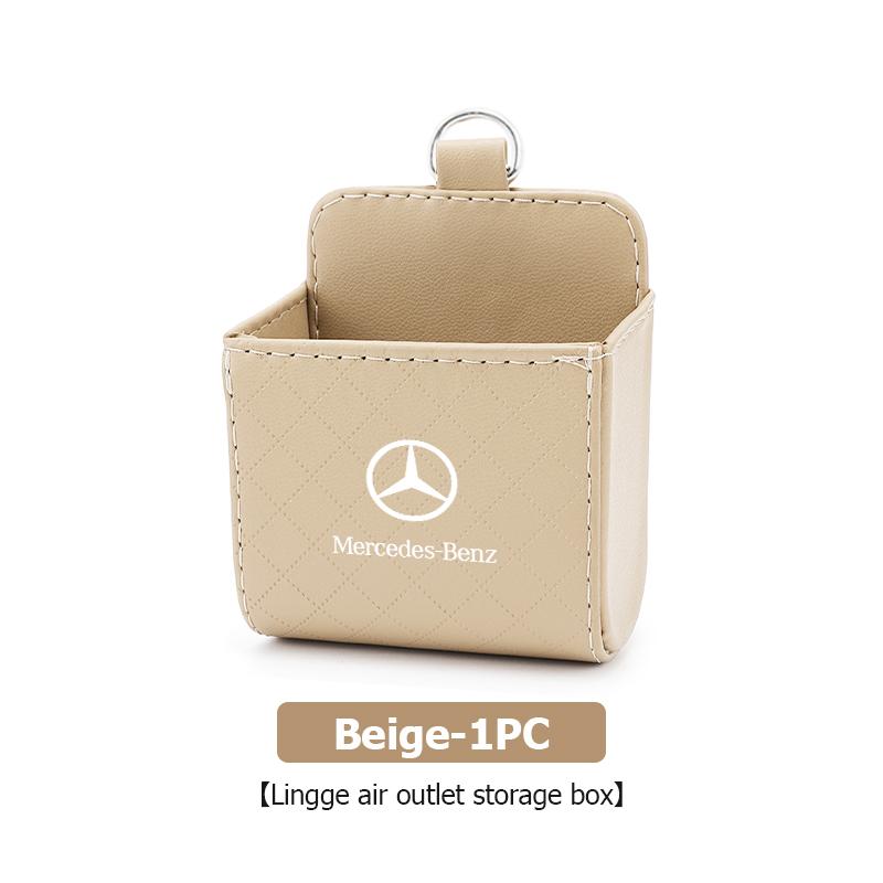 WLX4 For Mercedes Benz Car Storage Bag Air Vent Dashboard Tidy Hanging Organizer Box CLK GLC W212 C200 C300 W203 W204 W205 W169 W176
