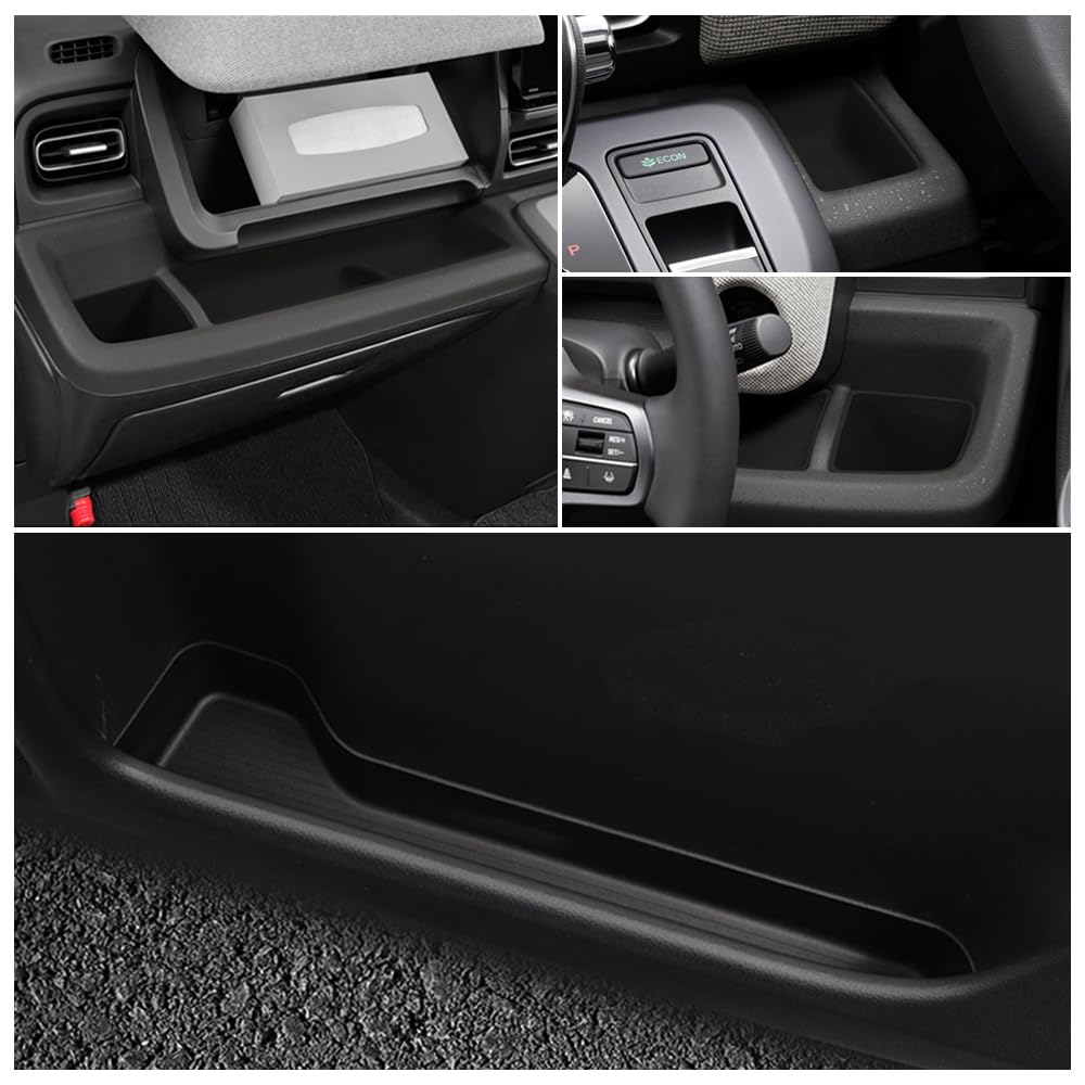 SAWAKAKI Set Custom Designed for Honda Freed GT Series Convenient Silicone Drink Holder Pocket Mats for Small and 9-Piece (Black) - (2024 Model).