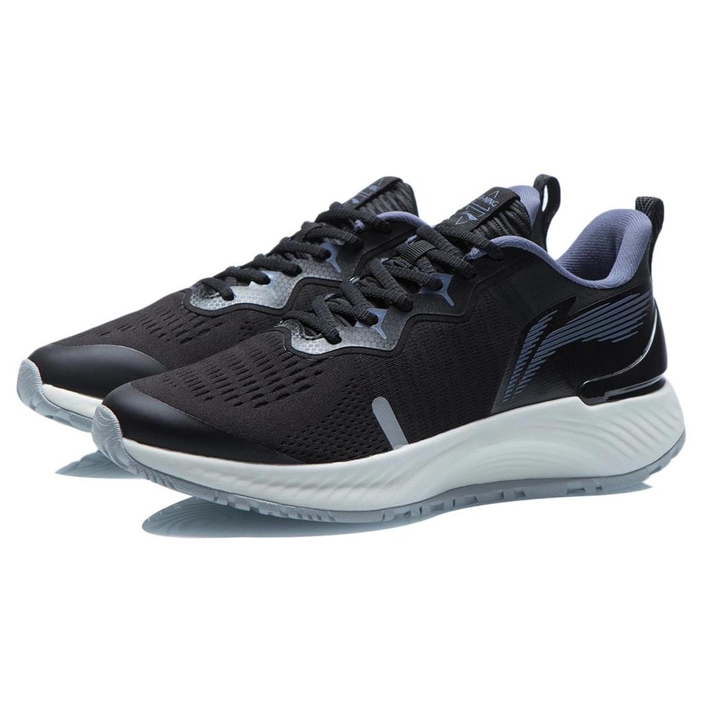 Li Ning YueYing Essential Abrasion Resistant Breathable Low top Running Shoes Men's Black ARHR103-3
