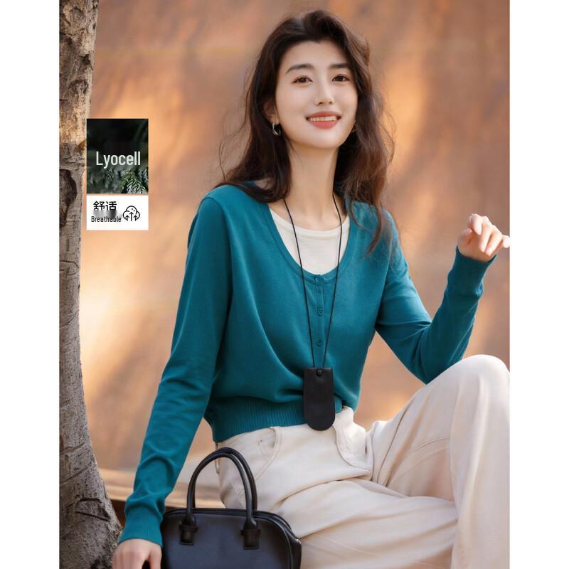 Облачный Дышащий Свитер-Двойка из Лиоцелла Demana M