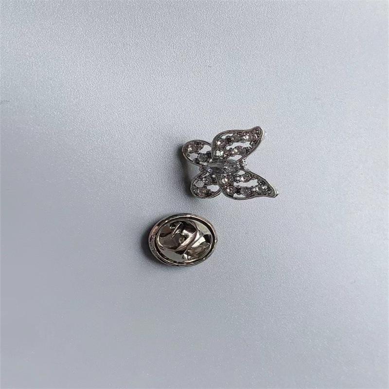 Retro modrá křišťálová spona brož - Roztomilý doplněk dekoltu inspirovaný Japonskem