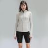 Women's Yoga Hooded Sports Jacket - Double-Sided Brushed, High Elasticity, Slim Fit, Nude Feeling.