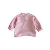 2025 Winter Kids' Fleece Base Layer: Girls' Half-High Neck, Boys' Embroidered Cartoon Top