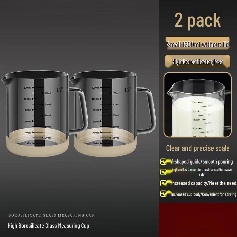 Мерный стакан из термостойкого стекла со шкалой