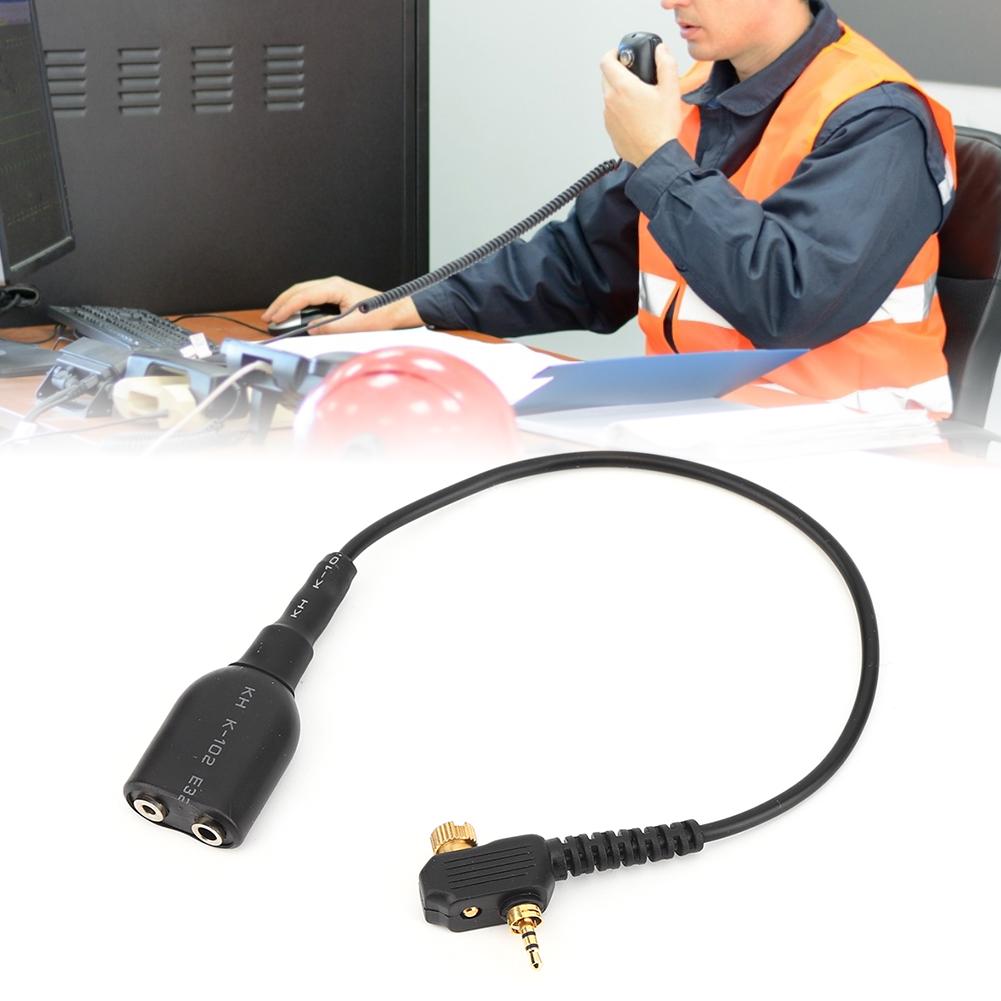 Two Way Radio Audio Cable Adapter Fit for Motorola MTH800 MTH850 MTP850 MTS850 To UV-5R K Head