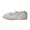 Bridget Birkin Women's Dot Jewel Tulle Flat Pumps (551521), Silver, Size 22.5cm