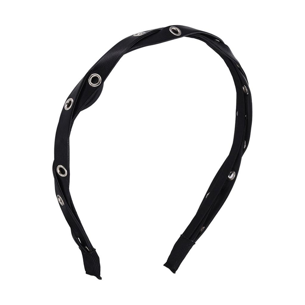 Harajuku Twisted Leather Washing Face Hairbands Soft Sports Yoga Headband for Woman Girls Makeup Hair Accessories