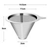 Reusable Double Layer 304 Stainless Steel Coffee Filter Holder Pour Over Coffees Dripper Mesh Coffee Tea Filter Basket Tools