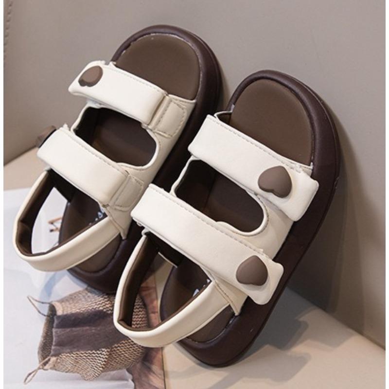 Girls Summer Open Toe Sandals Thick Soft Sole Non-slip Beach Princess Shoes for Kids