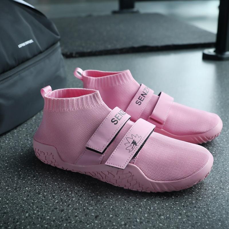 Sports Fitness Shoes Weightlifting Training Sumo Squat Deadlift Shoes Legs Yoga Shoes Men's and Women's Casual