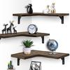 Versatile Corner Floating Shelf Versatile Corner Floating Shelf Wood Rack for Bathroom Kitchen Bedroom Storage