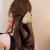 Shell Claw Clip,2 Pcs Metal Seashell Hair Clip Hair Accessories for Women and Girls,Fashion Hair Claw Suitable for Most Hairstyles,Such As Thick and
