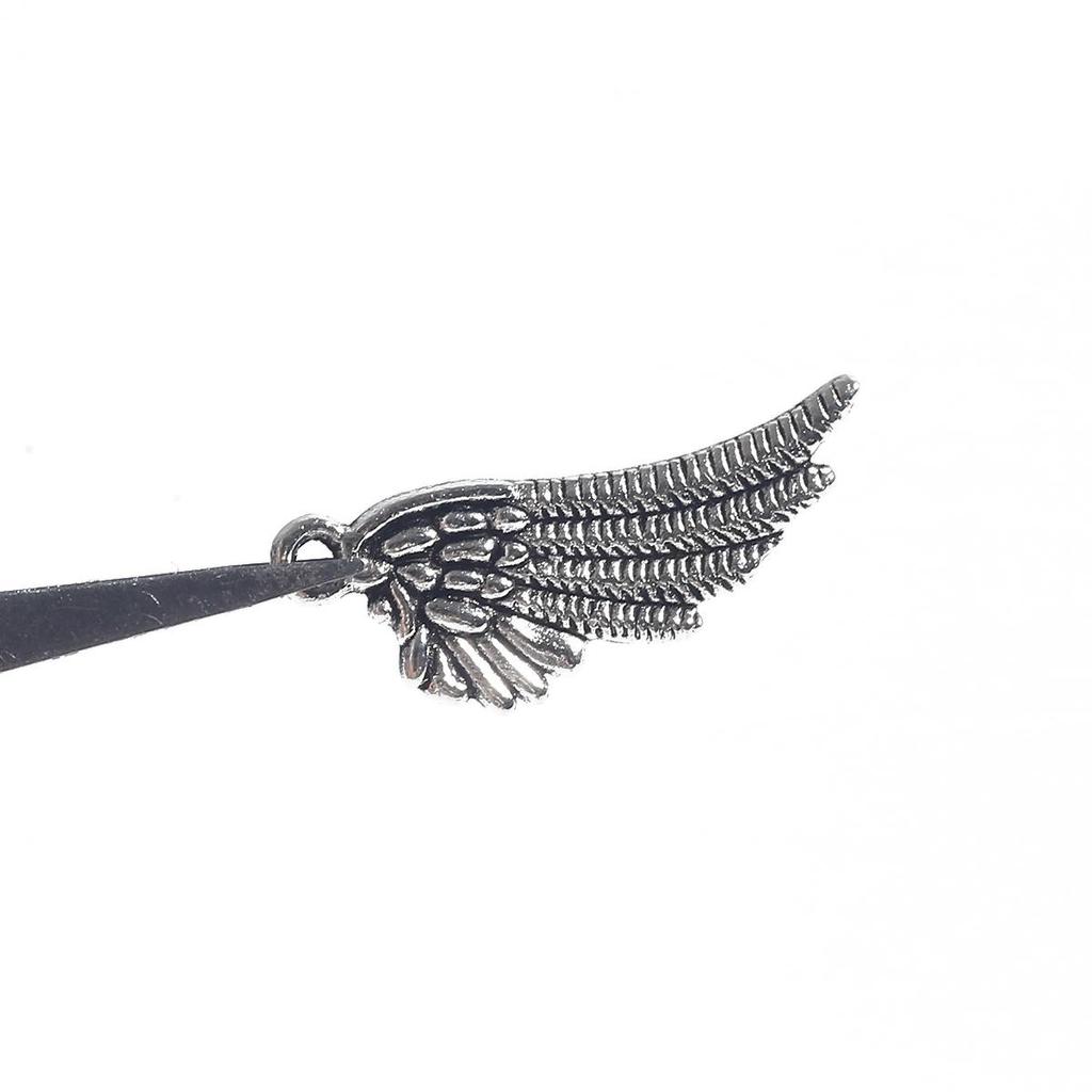 10/50Pcs Antique Silver Wings Pendant Charms Beads For DIY Necklace Jewelry Handmade Making Accessories