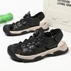 Fashion Summer Men Casual Leather Sandals Outdoor Antiskid Walking Sandals for Men New Breathable Waterproof Beach Shoes Plus Size 38-46