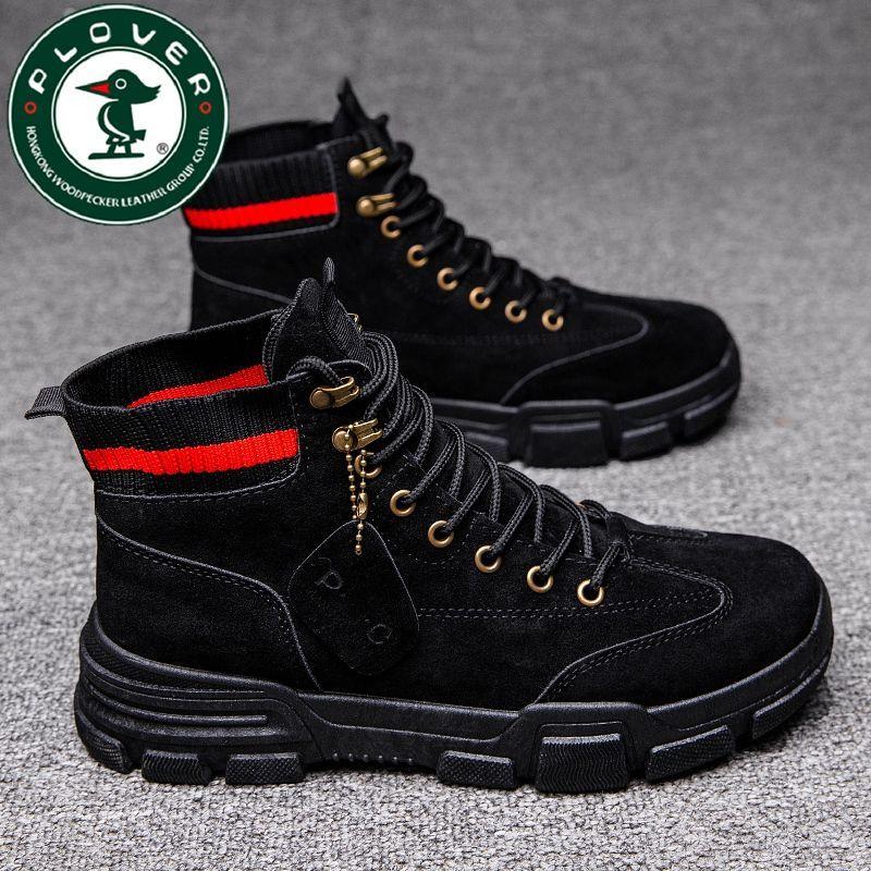 Buy PLOVERWoodpecker Men's Work Shoes HighTop Casual Shoes Breathable