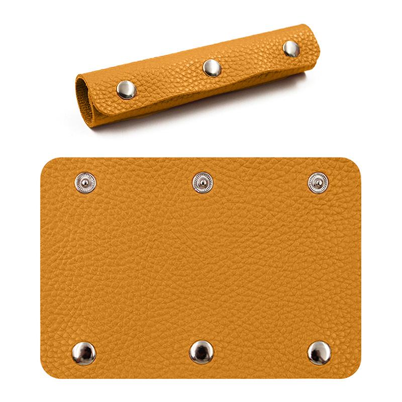 

Защитный чехол для ручки чемодана, обертка для ручки багажной сумки, кожаная противоударная накладка на плечевой ремень для коляски, накладка на ручку сумки светло-коричневого