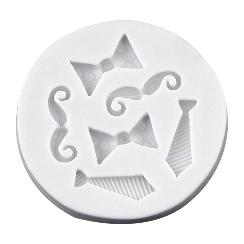 

Bowtie Mustache Silicone Molds Baking Tool Fondant Cake Decorating Molds for Making Chocolate, Candy, Candle, Soap
