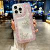 Glitter crushed diamond iphone16 mobile phone case is suitable for Apple 16 bow 1514 transparent 1312 foreign trade 11