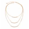 Simple Plain Circle Smooth Surface Personalized Round Tube Necklace Versatile Stacked Wearing Metal Wind Snake Bone Chain Necklace Jewelry