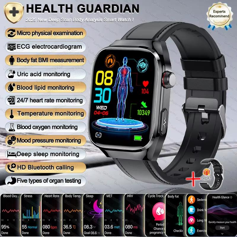 2025 New Women Smart Watch with BMI Measurement Menstrual Cycle ECG Heart Rate Blood Oxygen Sleep Fitness Tracker Smart Bracelet