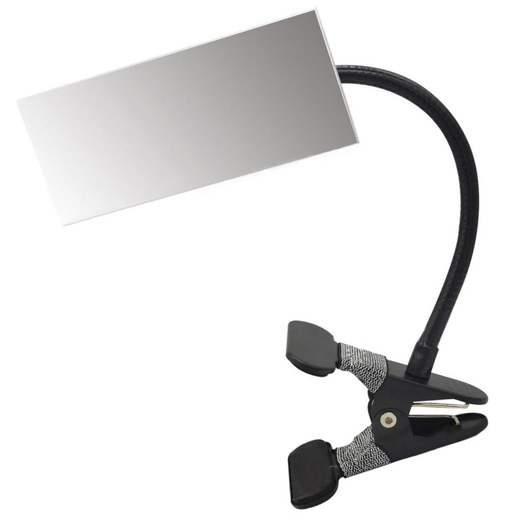 Oglindă de Securitate Ajustabilă Flexibilă cu Clip On Design Rectangular/Rotund Convex pentru Monitorizare Vedere Spate Birou sau Cabină