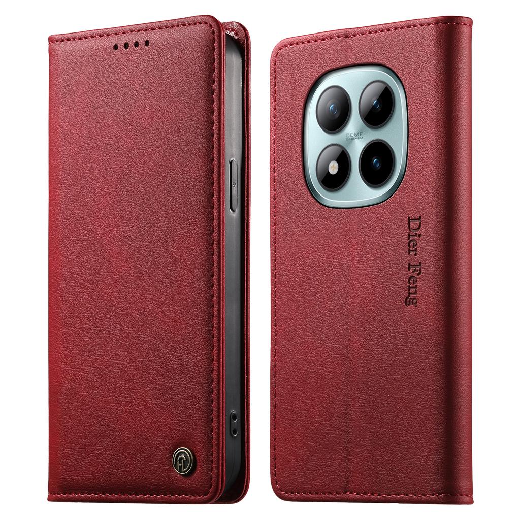 Luxury Business Cards Solt Leather Case For Xiaomi Redmi Note 15 Pro Plus 14 13 14C 13C Shockproof Book Stand Skin Feel Cover