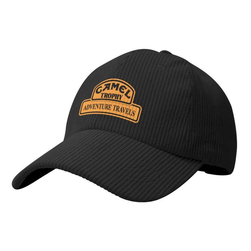 Camel Trophy Racing Baseball Cap Soft Corduroy Trucker Hat Daily Adjustable Snapback Caps Sports Hiking Dad Hats Adjustable чёрный
