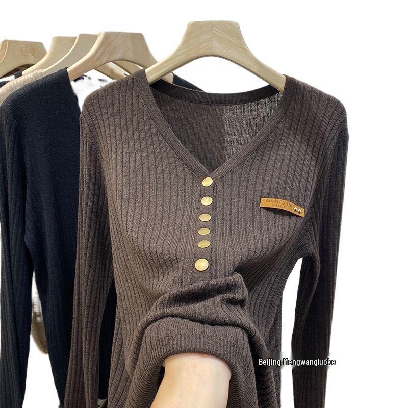 Korean Style Plus Size Women's Long Sleeve One-Piece Sweater - Slimming & Fashionable