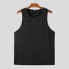 INCERUN Men Summer O-neck Sleeveless Texture Casual Sports Tank Tops T-shirts