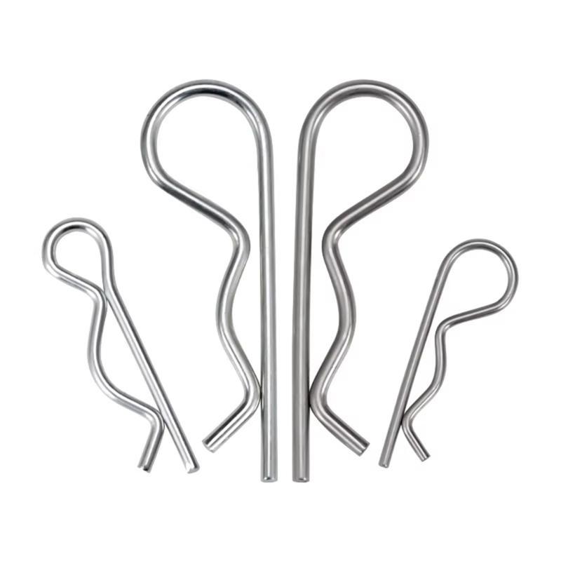 100Pcs Spring Fasteners Cotter Pins Hitch Pins Hair Pins Spring Clip Retainer Pins for Garage,Trucks, Engine Repair