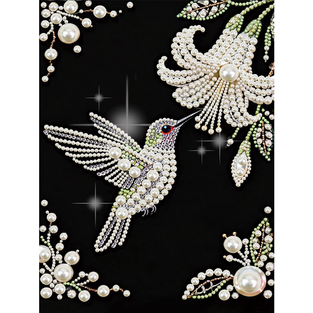 DIY Pearl Painting Kit for Adults Beginners Home Wall Decor Pearl Gem Paintings Picture Arts Craft 30x40cm Without Frame