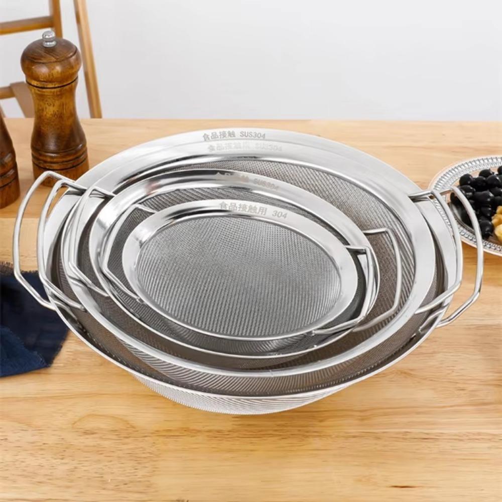Fine Mesh Strainer Basket Stainless Steel Food Filter Drainer  Cooking Utensil