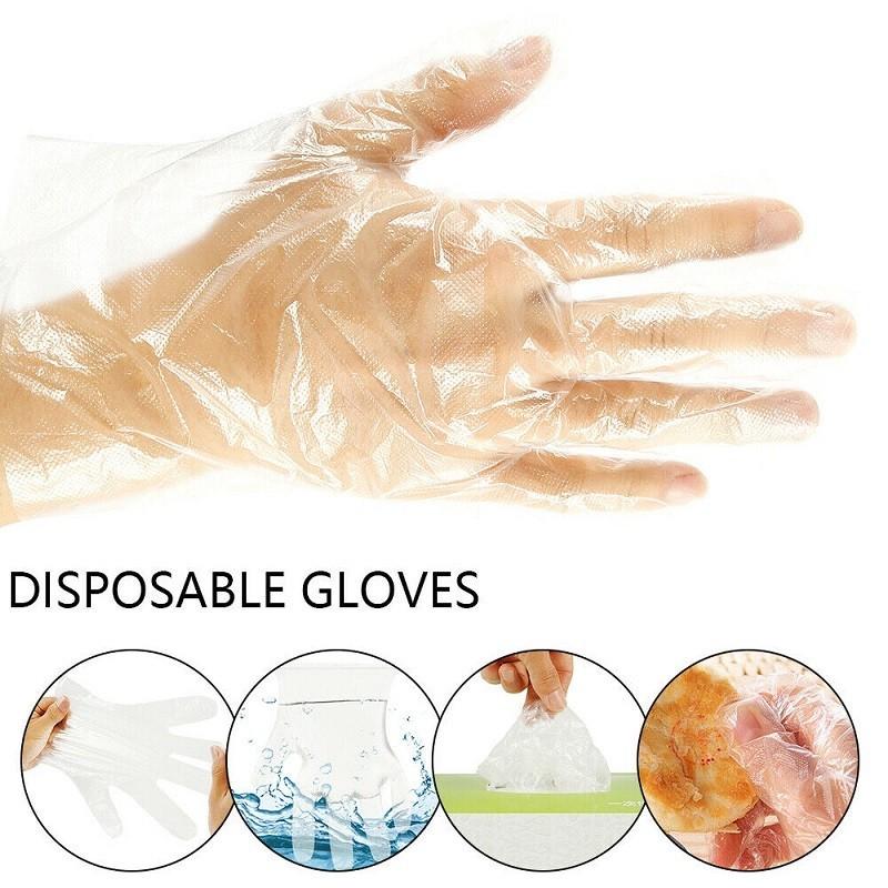 Gloves Disposable Food Grade Transparent Film Cover Thickened Takeaway Kitchen