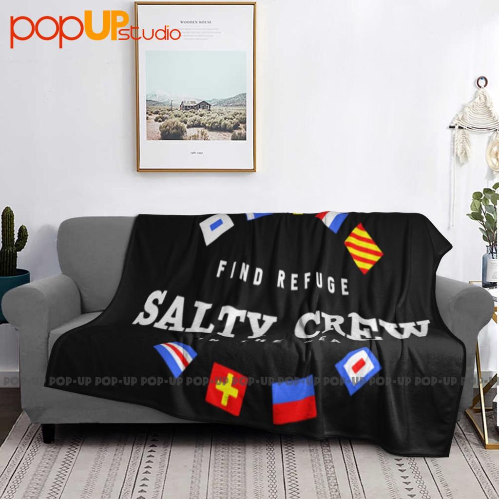 Salty Crew Find Refuge In The Sea Nautical Flags Ultra-Soft Blanket Quilt Winter Sofa Cover Bed Covers