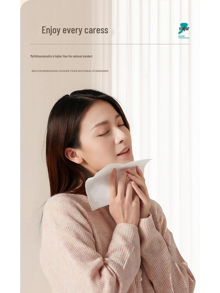 Pinxuan 3-Ply Facial Tissues, 18-Pack: Absorbent, Family-Size, Durable & Soft; Draw or Wet Use