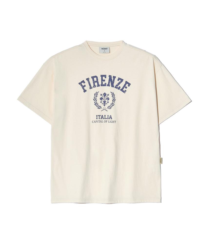 PEACE MAKER Vintage Florence Lily Short Sleeve T-Shirt (Charcoal)