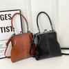 Elegant Faux Leather Handbag Vintage-Style Elegant Faux Leather Handbag Large Capacity Wallet