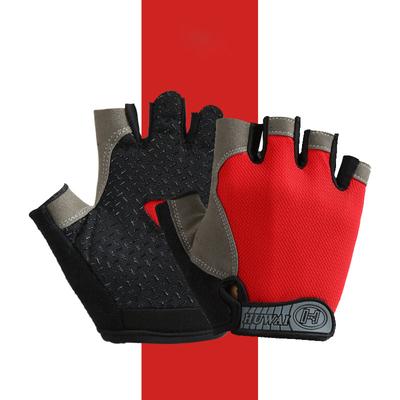 Guantes de medio dedo antideslizantes, antisudor, para gimnasio, fitness, pesca, ciclismo, para exteriores, verano, con protección UV, equipo de ciclismo