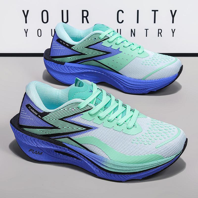New plus size running shoes flying 4 carbon plate marathon men's and women's racing body side training sneakers running shoes