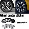 4pcs 56mm Car Wheel Center Hub Cap Rim Sticker Decals Accessories For Peugeot  206 3008 308 307 2008 508 408 106 407 208 207 107