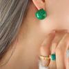 Unisex Trendy Christmas Red & Green Enamel Ear Cuffs