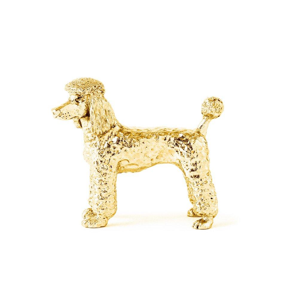 Poodle 22ct Gold Plated Made In England Art Dog Figure Collection (Lion Cut)