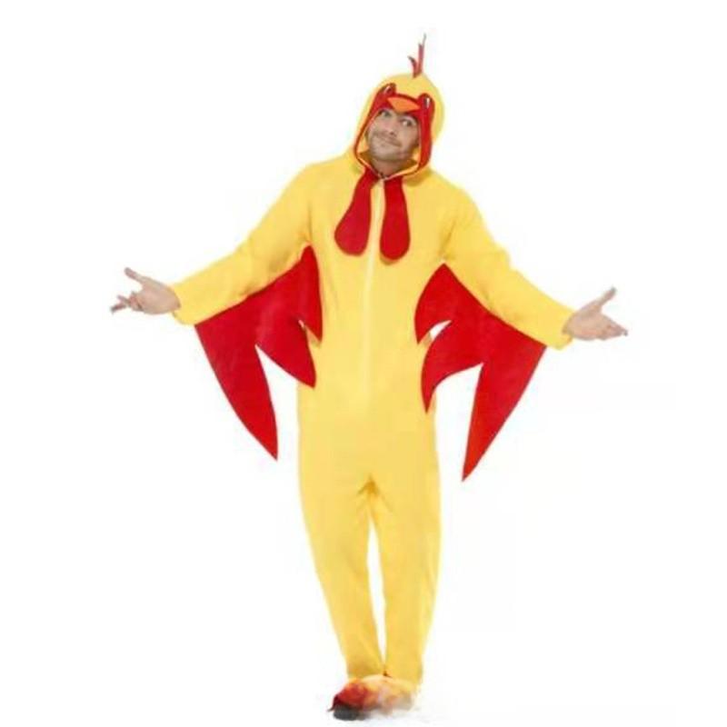 Halloween Chicken Cosplay Costume With Flannel Fabric For Stage Performers
